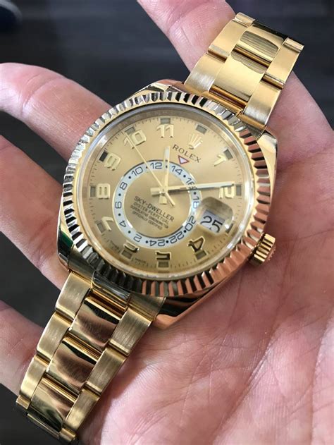 rolex sky dweller goud staal|rolex sky dweller 18 ct.